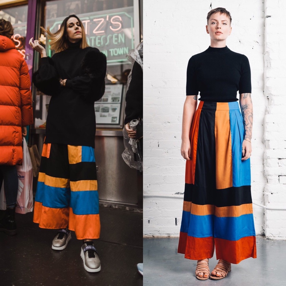 🚫SOLD🚫MARA HOFFMAN Colette Pants Colorblock - Picture 3 of 8